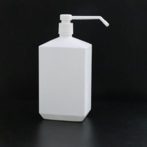 500ml white hand sanitizer square bottle disinfection bottle new long rod press spray bottle HDPE plastic square bottle