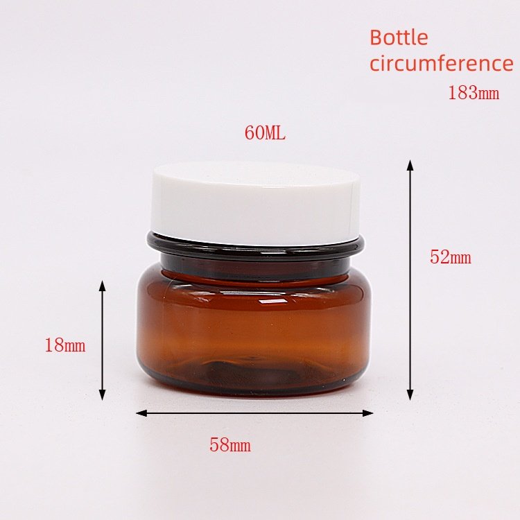 Eye cream bottle cosmetics sub-bottle high-grade brown cream bottle tea-colored face cream sample empty bottle customization - 图片 3