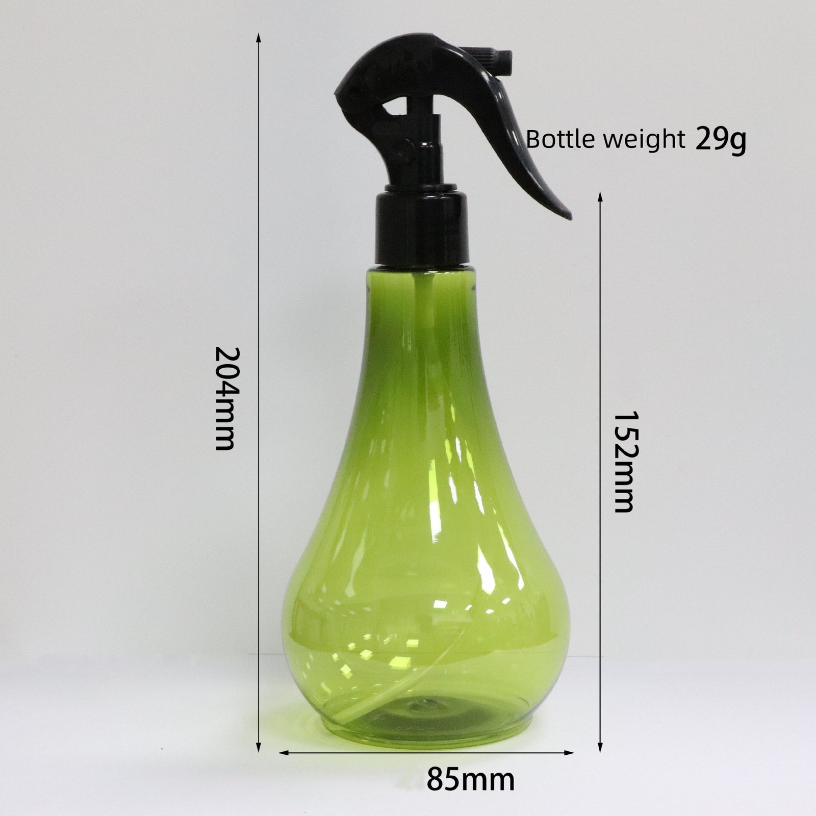 350mlPET creative big belly water drop shape alcohol spray bottle milk tea fruit wine bottle shampoo shower gel bottle - 图片 5