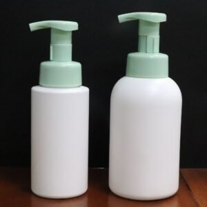 hdpe 500ml 300ml round shoulder foam bottle baby shower gel bottle shampoo bottle facial cleanser cosmetic bottle