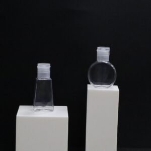 Factory wholesale PET 30ml flat flip cap plastic bottle portable children's hand sanitizer bottle alcohol disinfection gel bottle