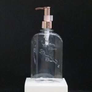 250ml high-end shampoo bottle carved flower bottle characteristic opposite sex bottle flower shape shower gel bottle body lotion bottle