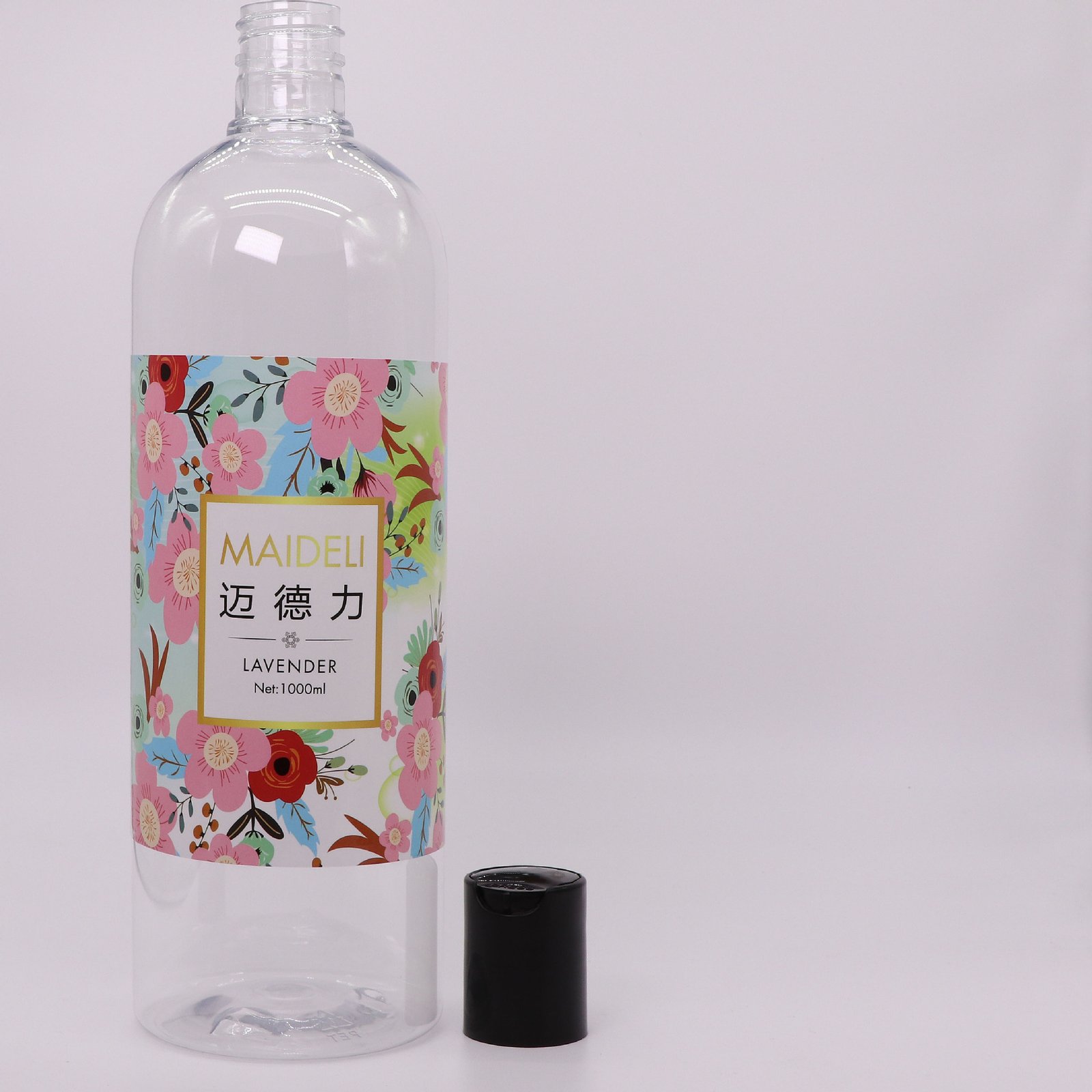 Transparent laundry detergent plastic pot pet laundry detergent bottle 1000ml detergent conditioner shampoo bottling - 图片 3