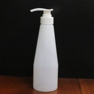 Source factory supplies 500ml semi-permeable conical bottle HDPE material hand sanitizer disinfectant bottle free wash gel bottle