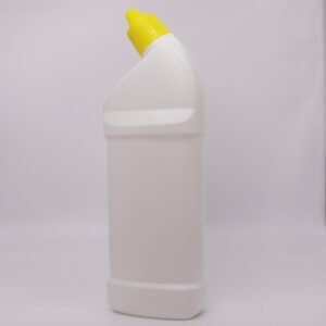 600ml special-shaped toilet cleaner bottle, toilet cleaner bottle, household chemicals bottle, PE crooked mouth toilet cleaner disinfection bottle