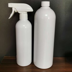 500ML1000ML large capacity white spray bottle round bottle disinfection alcohol spray bottle multi-purpose spray bottle