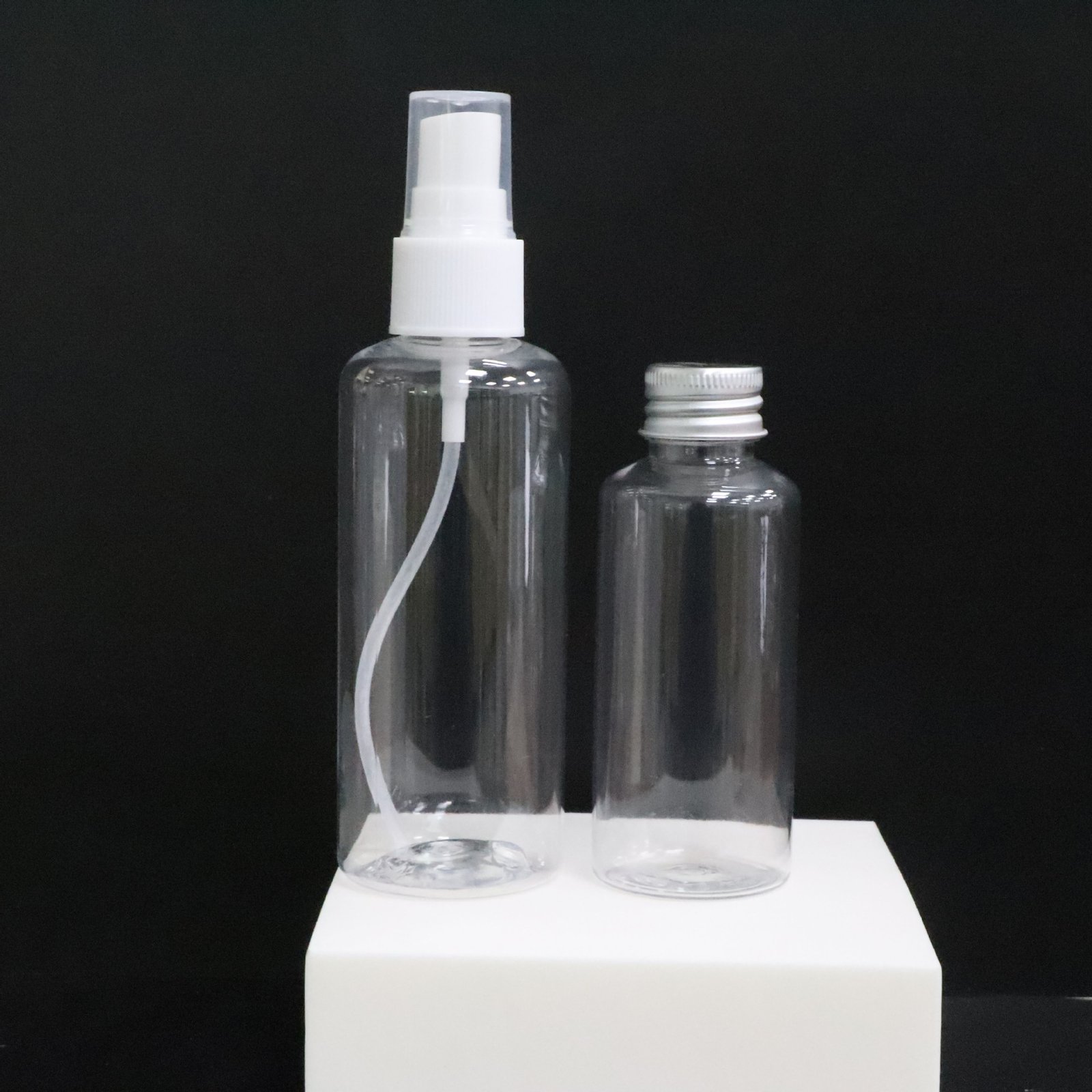 100ml50ml cylindrical alcohol bottle spray bottle small spray pot transparent spray bottle perfume bottle