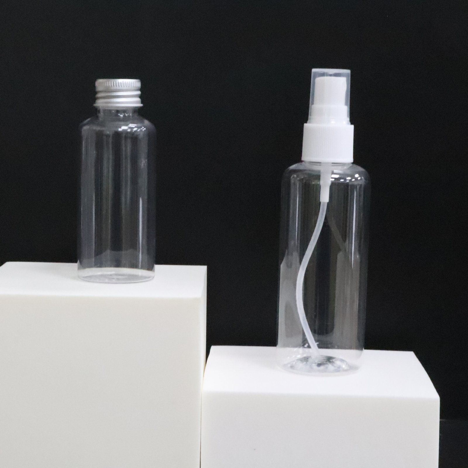 100ml50ml cylindrical alcohol bottle spray bottle small spray pot transparent spray bottle perfume bottle - 图片 5