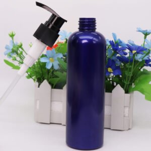 Manufacturers supply 250ml round shoulder toner bottle shampoo bottle cylindrical plastic bottle 8.4oz