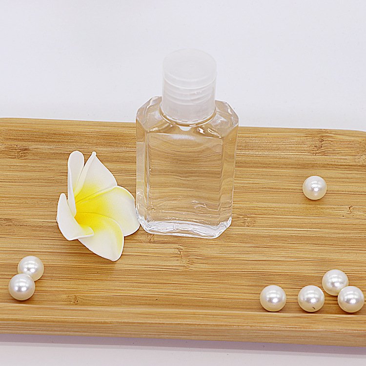 60ml hand sanitizer gel transparent disinfectant gel bottle flip cap small flat bottle edge bottle - 图片 4